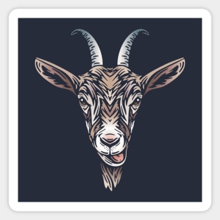 Goat Illustration Sticker